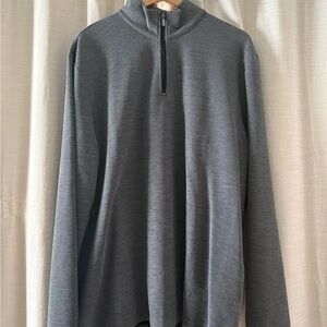 Bugatchi Charcoal Zip-Up Sweater